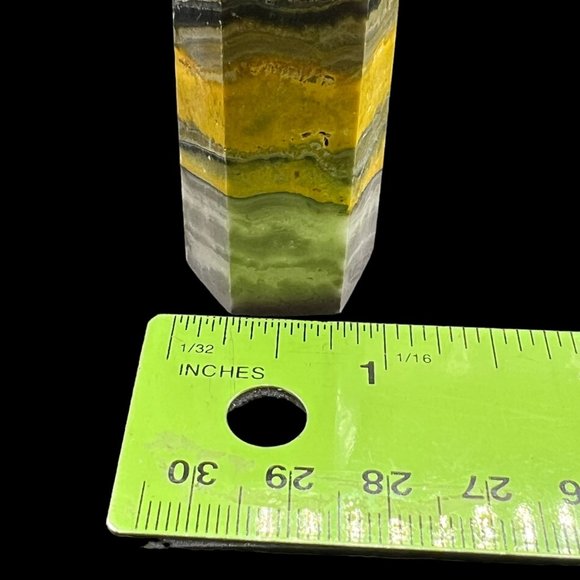 Bumblebee Jasper Pointed Natural Mineral Rock Specimen Tower Stick Formation - Picture 5 of 8